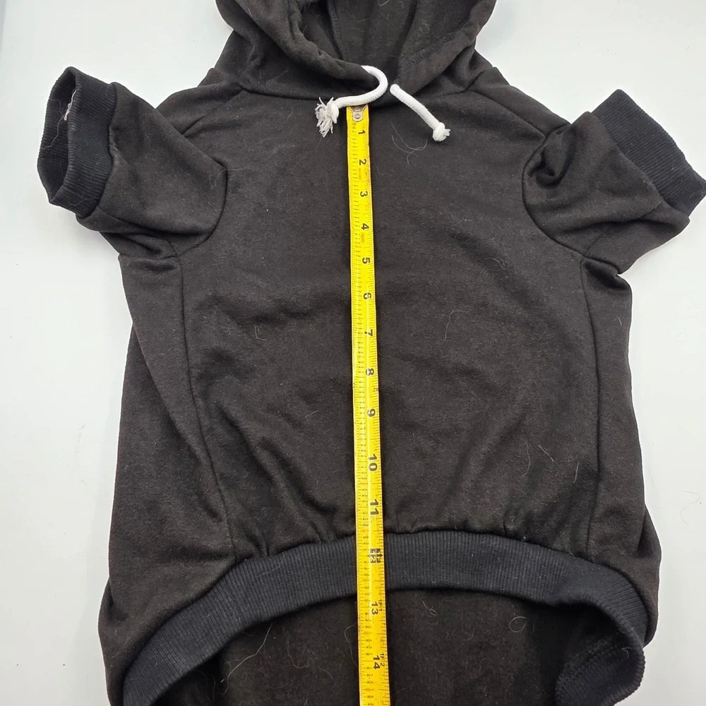 Expawlorer Dog‎ Hoodie Black Bad To The Bone Skull Crossbones Pet Sweatshirt L3